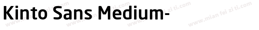 Kinto Sans Medium字体转换